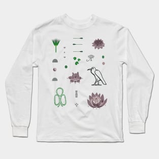 Egyptiana 1920 Aesthetic Sheet Long Sleeve T-Shirt